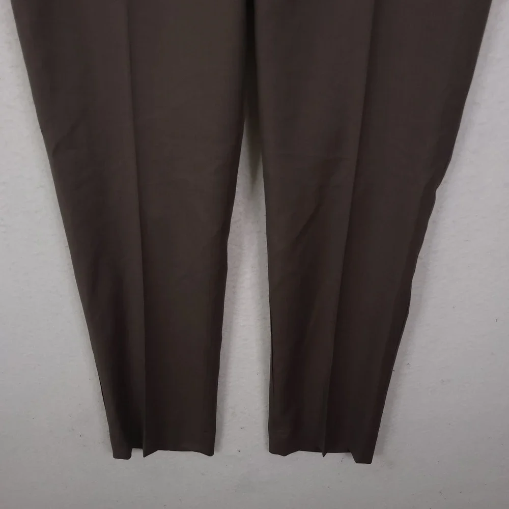 Canali Dress Pants Mens 38x30 Brown 100% Wool Flat Front Tailored Made in Italy